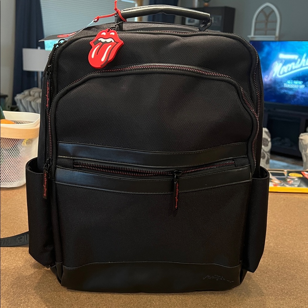 The Rolling Stones Black and Red Backpack